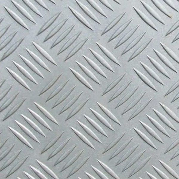 Алюминиевый рифлёный лист квинтет 1.2x1500x3000мм (твердый)